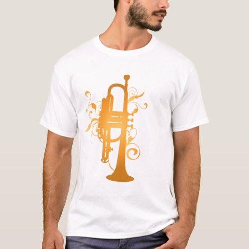 Glowing Trumpet Music Gift T_Shirt