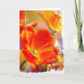 Glowing Tulip-greeting Card by William63 at Zazzle