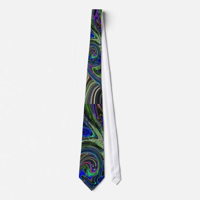 Glowing undersea vortex  Necktie (Front)