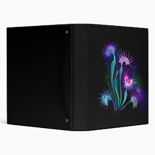 Glowing Venus Flytrap 3 Ring Binder