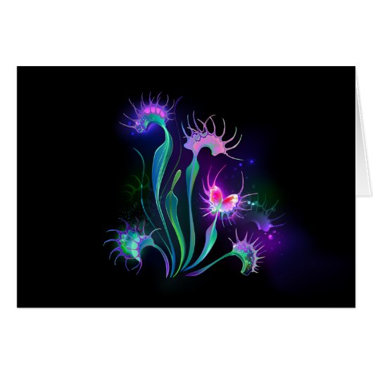 Glowing Venus Flytrap Cards (Front Horizontal)