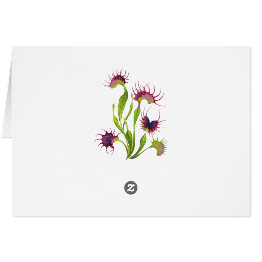 Glowing Venus Flytrap Cards (Back Horizontal)