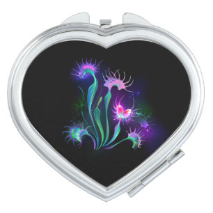 Glowing Venus Flytrap Compact Mirror
