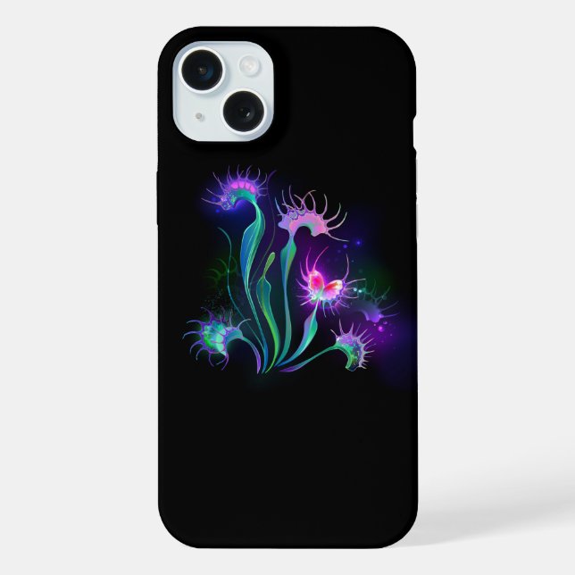 Glowing Venus Flytrap Iphone Case (Back)