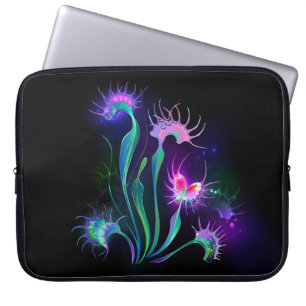 Glowing Venus Flytrap Laptop Sleeve