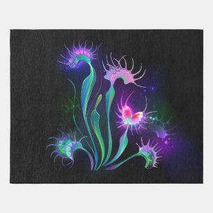 Glowing Venus Flytrap Outdoor Rug