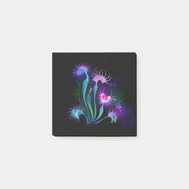 Glowing Venus Flytrap Post-it Notes (Front)