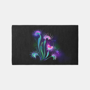 Glowing Venus Flytrap Rug