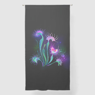 Glowing Venus Flytrap Sheer Curtains
