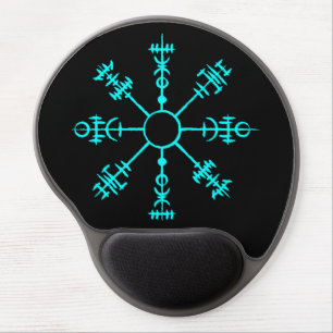 Glowing Viking Compass Gel Mouse Pad
