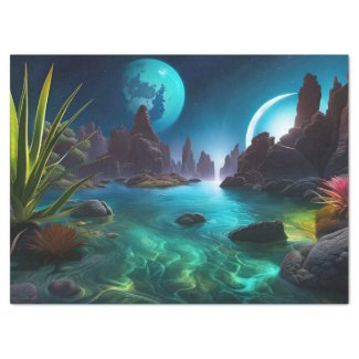 Glowing Water on a Distant Planet 