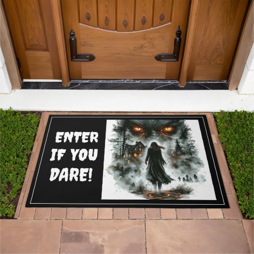 Glowing Werewolf & Haunted Forest  Doormat