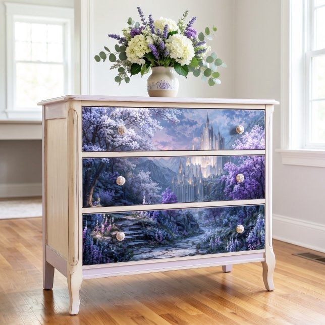Glowing White Gothic Citadel Lavender Valley Tissue Paper (Creator Uploaded)