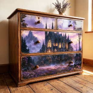 Glowing Window Gothic Castle Tissue Paper