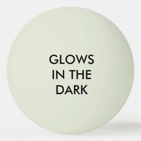 Glows - Glow-in-the-dark "green" Ping-pong Ball