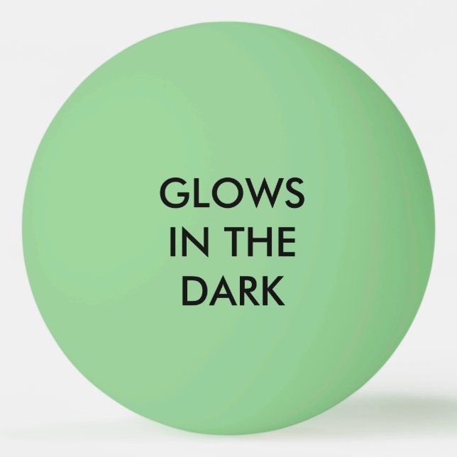 Glows - Glow-in-the-Dark "Green" Ping-Pong Ball (Front)
