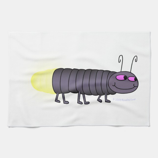 Glowworm Kitchen Towel (Horizontal)