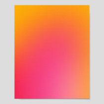 Glowy Orange And Pink Gradient Poster