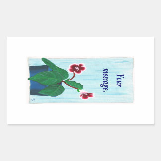 Gloxinia African Violet Flower Custom Stickers