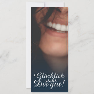 Glücklich steht Dir gut! - Blau