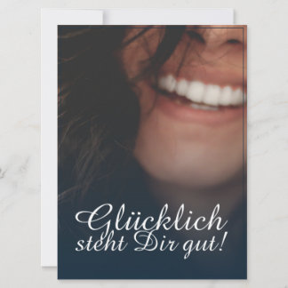 Glücklich steht Dir gut! - Blau