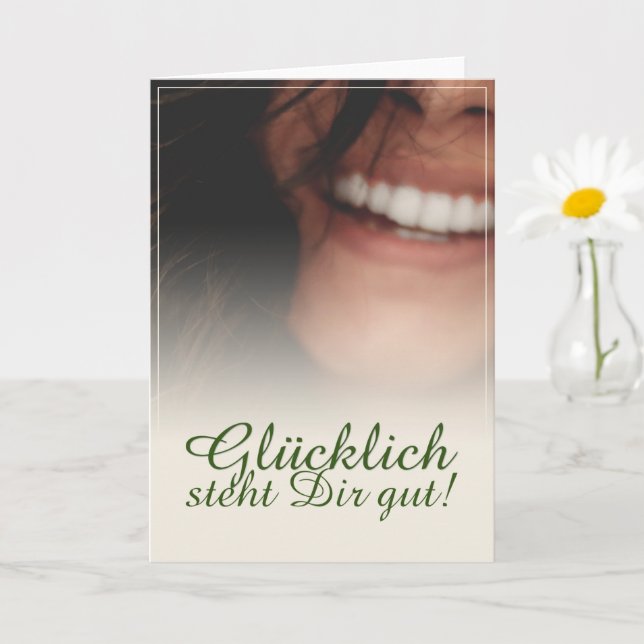 Glücklich steht Dir gut! Card (Small Plant)