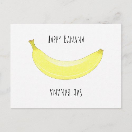 Glckliche Banane _ Traurige Banane Postcard