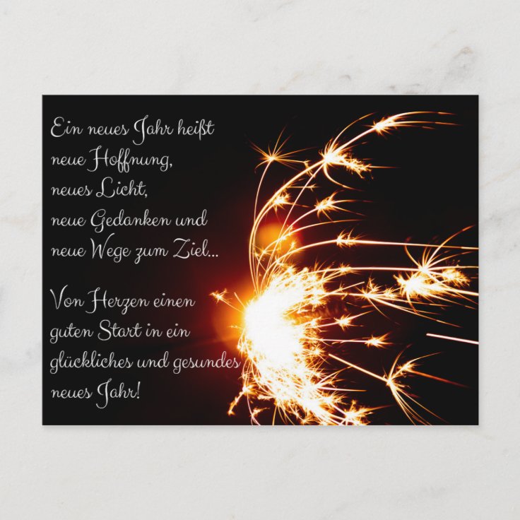 Glückliches und gesundes neues Jahr! Postcard Zazzle