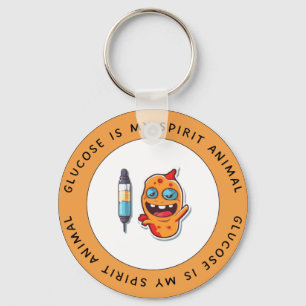 Glucose Is My Spirit Animal – Diabetes Keychain