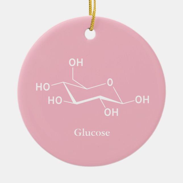 Glucose Sugar Chemistry Science Cool Ceramic Ornament (Front)