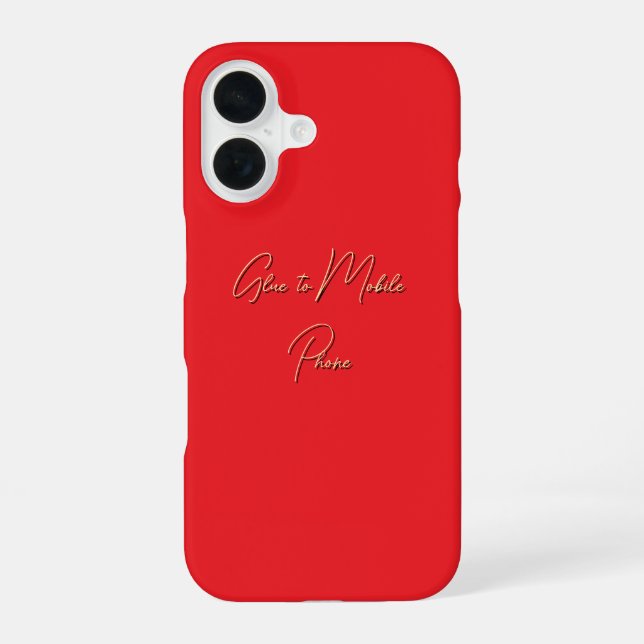 Glue to Mobile Phone Iphone Case (Back)