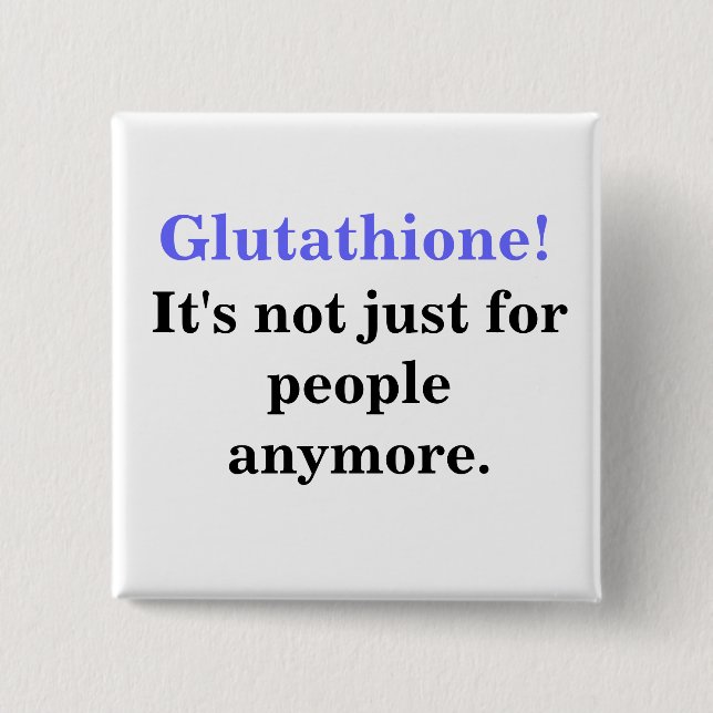 Glutathione for pets button (Front)