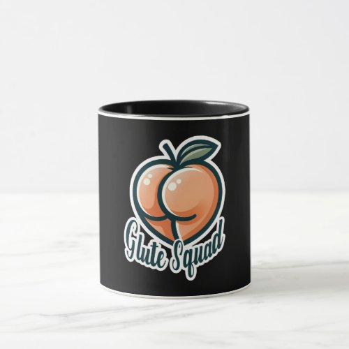 Glute Squad Peach Butt Glutes Gym Fitness Mug