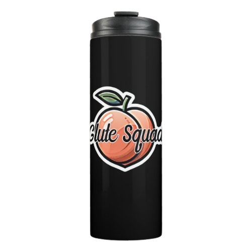 Glute Squad Peach Fitness Workout Thermal Tumbler