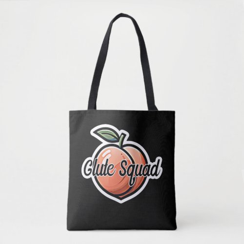 Glute Squad Peach Fitness Workout Tote Bag