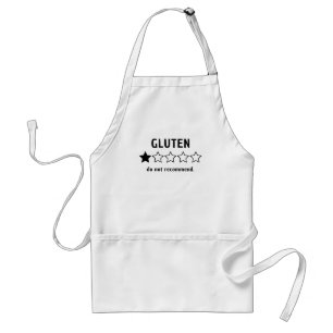Gluten: 1 Star, Do Not Recommend Adult Apron