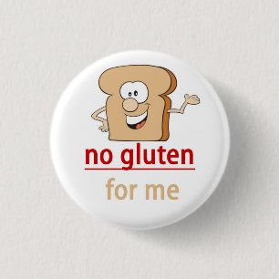 Gluten Allergy Alert Pinback Button