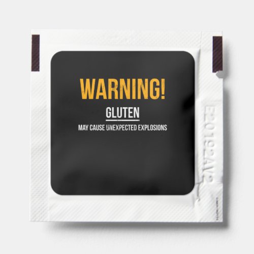 Gluten Explosions Funny Gluten Free Men Women Gift Hand Sanitizer Packet