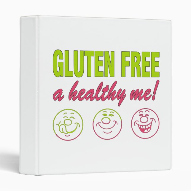 Gluten Free A Healthy Me! Gluten Allergy Celiac Binder (Front/Spine)