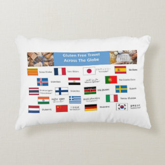 Gluten Free Across the Globe Accent Pillow