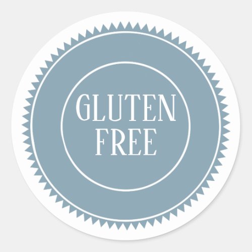 Gluten Free Allergy Safe Bakery Blue Classic Round Sticker