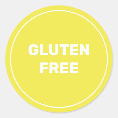 Gluten Free Allergy Safe Culinary Classic Round St Classic Round Sticker