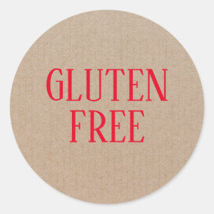 Gluten Free Allergy Safe Culinary Classic Round Sticker