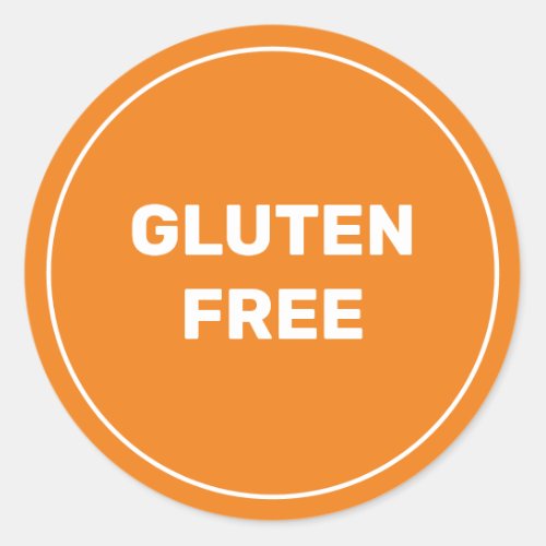 Gluten Free Allergy Safe Culinary Classic Round Sticker