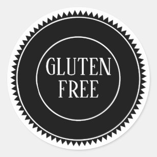 Gluten Free Allergy Safe Vintage Craft Classic Round Sticker