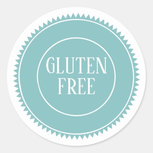 Gluten Free Allergy Safe Vintage Craft Classic Round Sticker