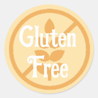 Gluten Free Allergy Warning Celiac Disease Classic Round Sticker