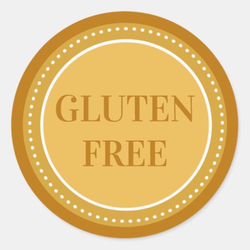 Gluten Free Bakery Food Allergy Safety Classic Round Sticker