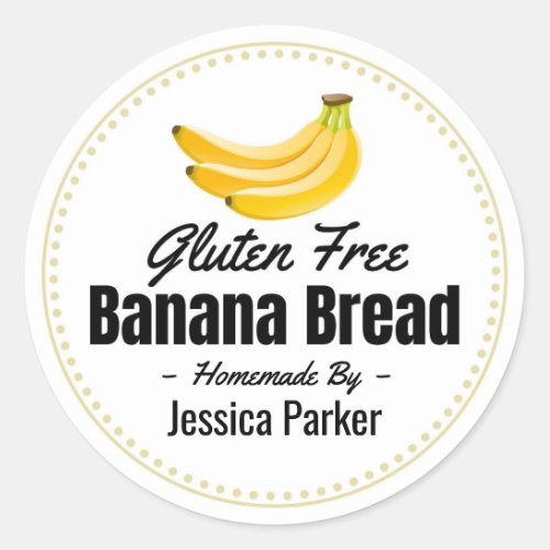 Gluten Free Banana Bread Stickers