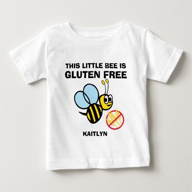 Gluten Free Bumble Bee Celiac Alert Shirt (Front)
